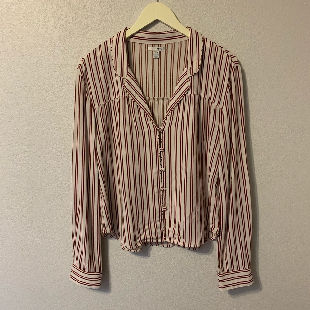 Amuse Society Button Down Blouse